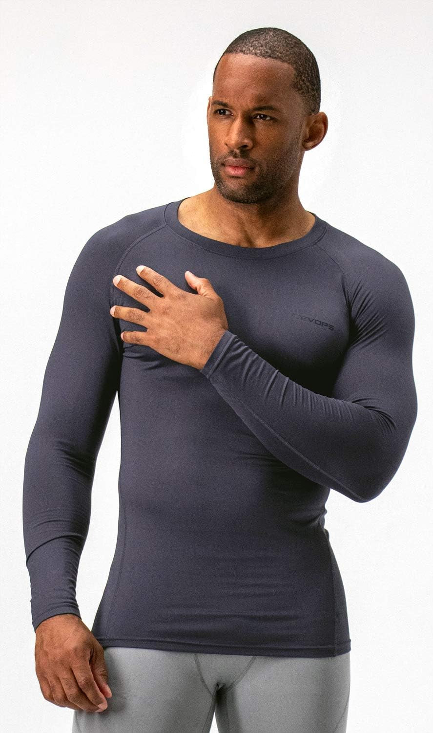 2 Pack Men'S Thermal Long Sleeve Compression Shirts