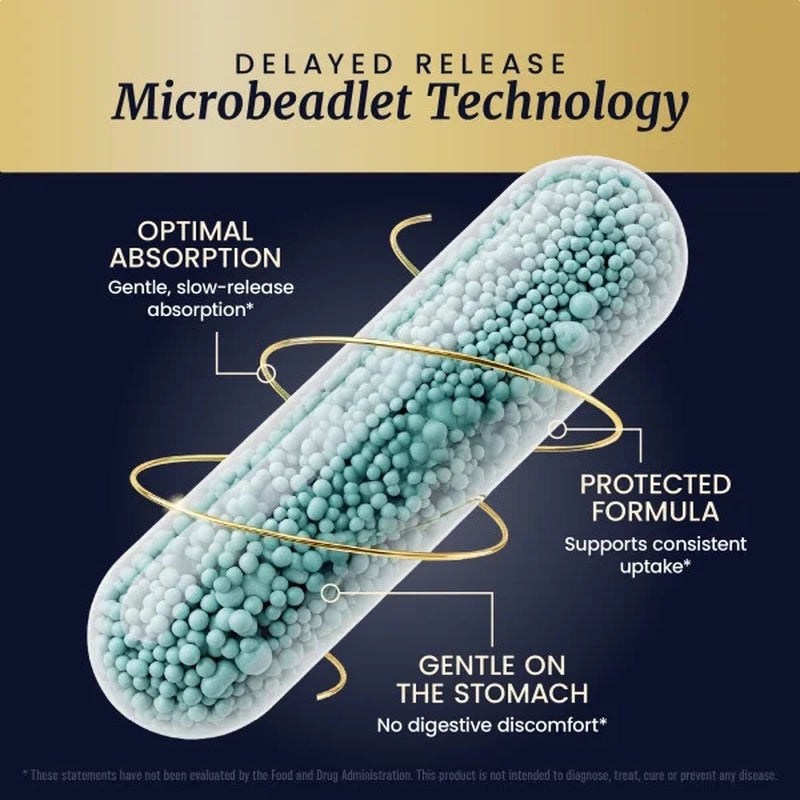 Magnesium Glycinate Supplement | Advanced Microbeadlets Chelated for Maximum Absorption | 400Mg Magnesium Bisglycinate Powder for Women & Men | 60 Ct