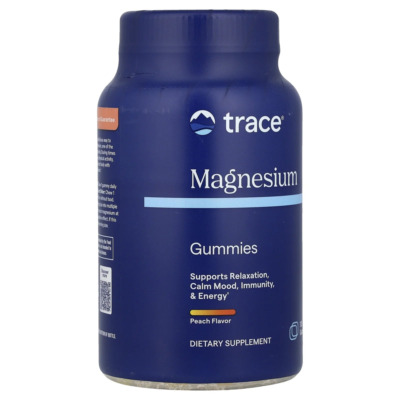 Minerals Magnesium Gummies - Supports a Calm Mindset - Magnesium Chewables for Kids & Adults - Bone, Digestion, Heart Health & Immune Support - Peach Flavor - 120 Count (120 Servings)