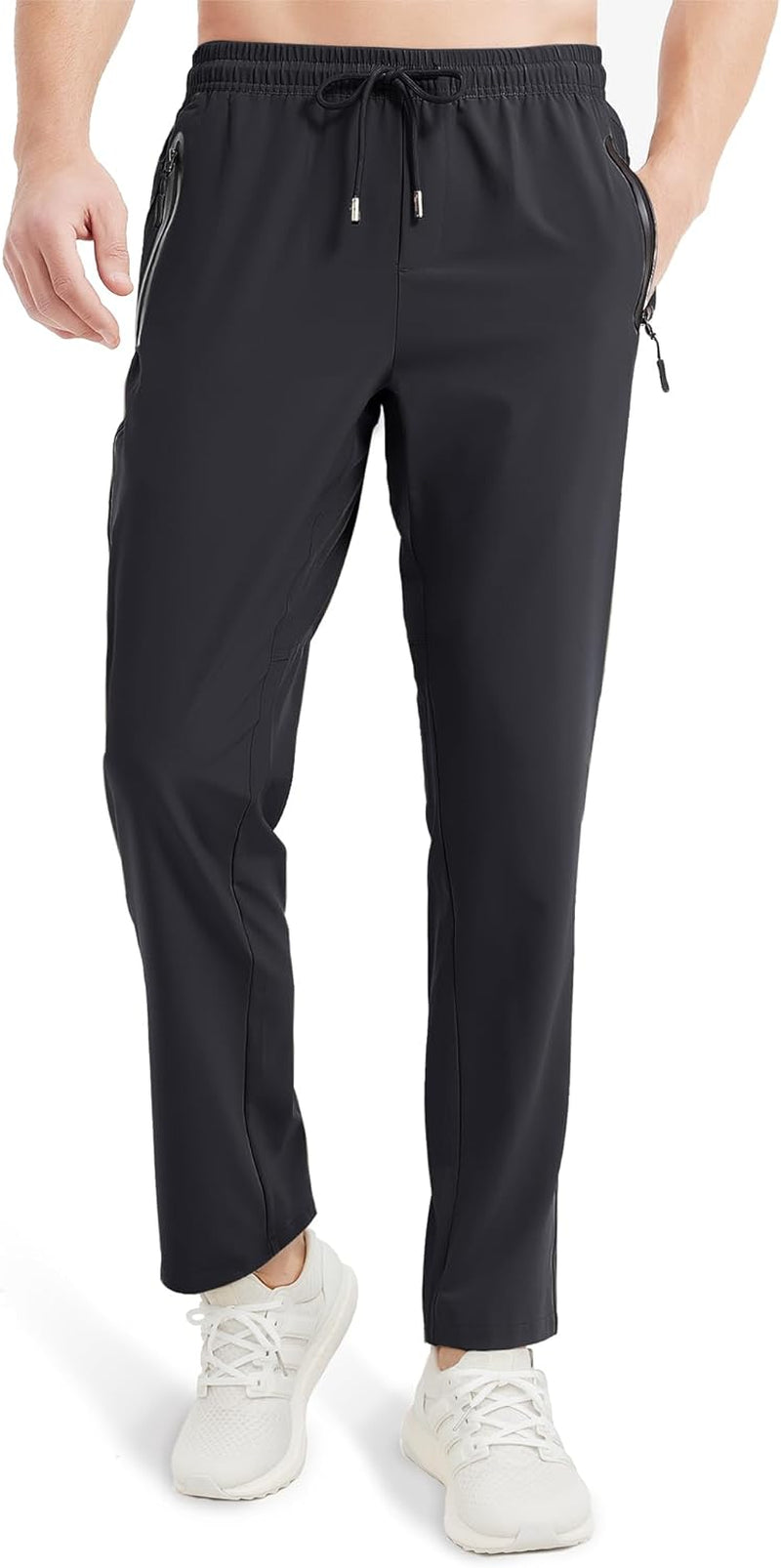 Men'S Joggers Lightweight Quick Dry Pants Athletic Hiking Workout Elastic Waist Sweatpants with Pockets