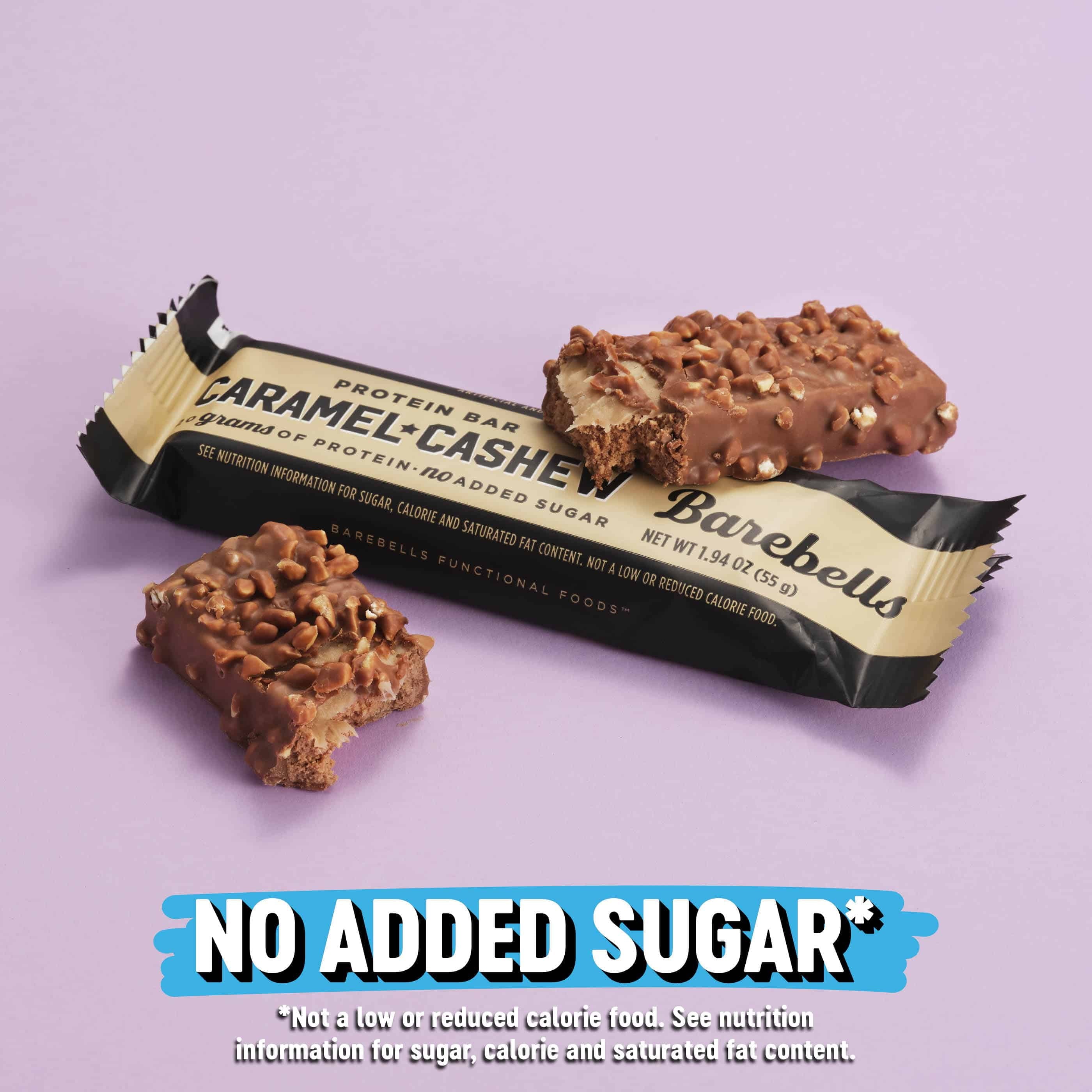 Protein Bars with 20G High Protein, 1.9Oz Bars, Caramel Cashew - 12 Count