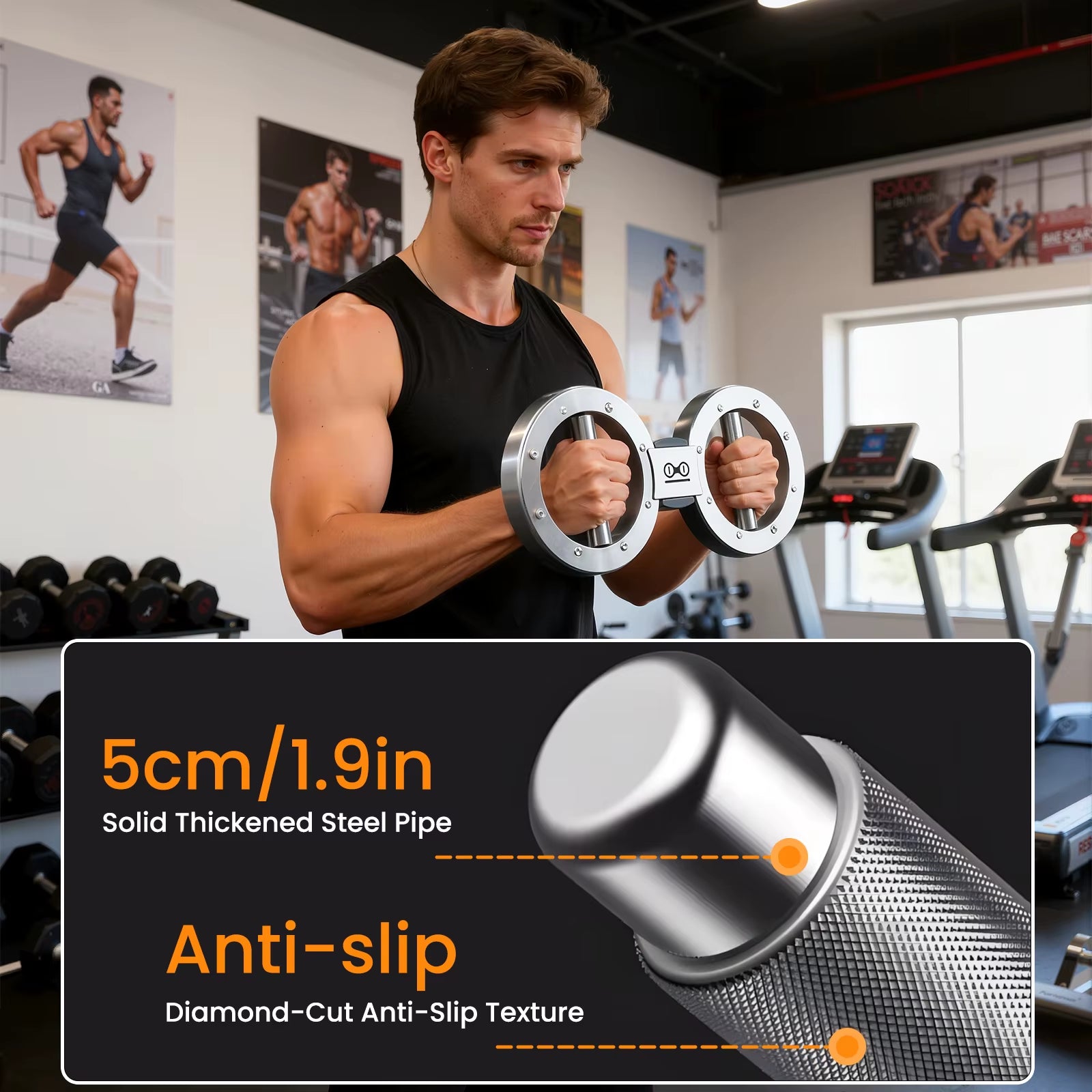 Rotator Machine Multifunctional Hand and Forearm Trainer Gym Hand Forearm Trainer, Forearm Exerciser for Gym