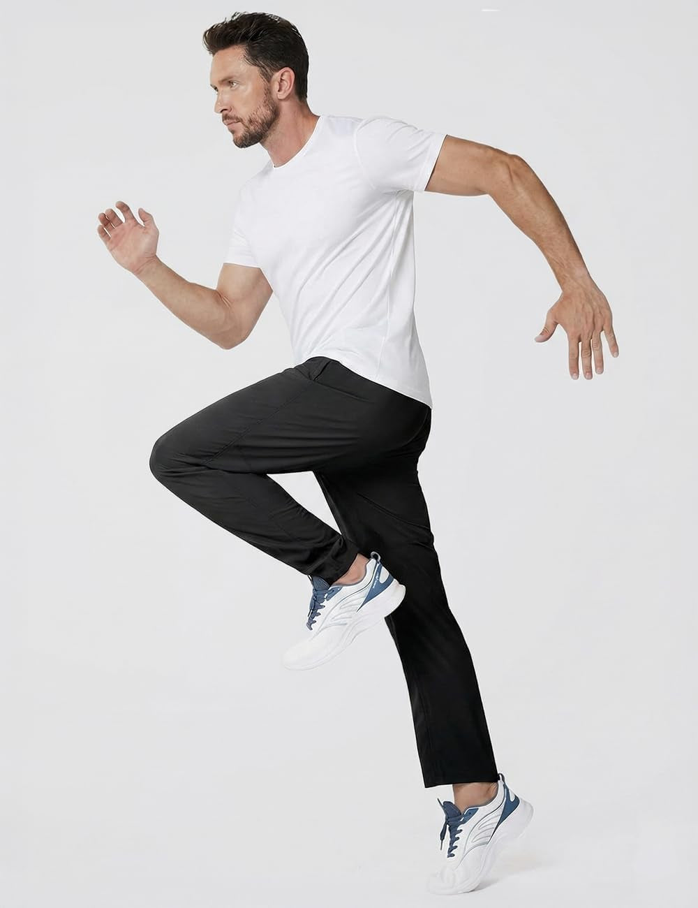 Men'S Joggers Lightweight Quick Dry Pants Athletic Hiking Workout Elastic Waist Sweatpants with Pockets