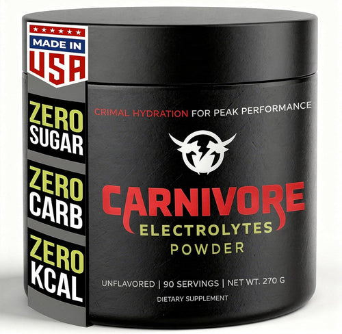 : Premium Hydration Powder for Carnivore Diet - Balanced Electrolyte Support, Zero Carb, Keto Friendly - Supplement for Optimal Energy & Recovery - 90 Servings (Unflavored)
