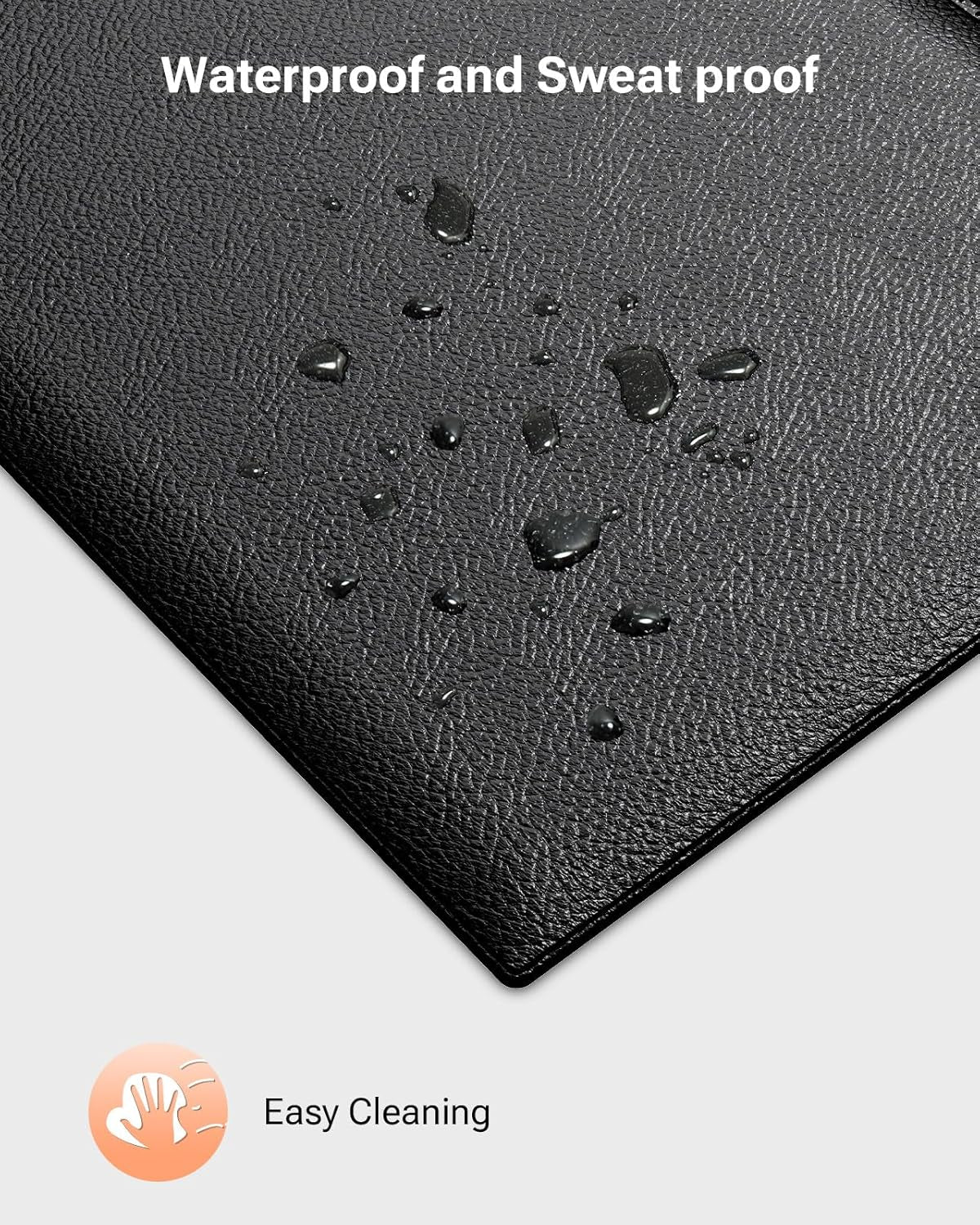 Foldable Treadmill Mat, Exercise Bike Mats for Home Gym Workout, Waterproof Non-Slip Exercise Equipment Mat Floor Protector for Indoor Walking Pad, Cycles, Rowing Machine, Elliptical