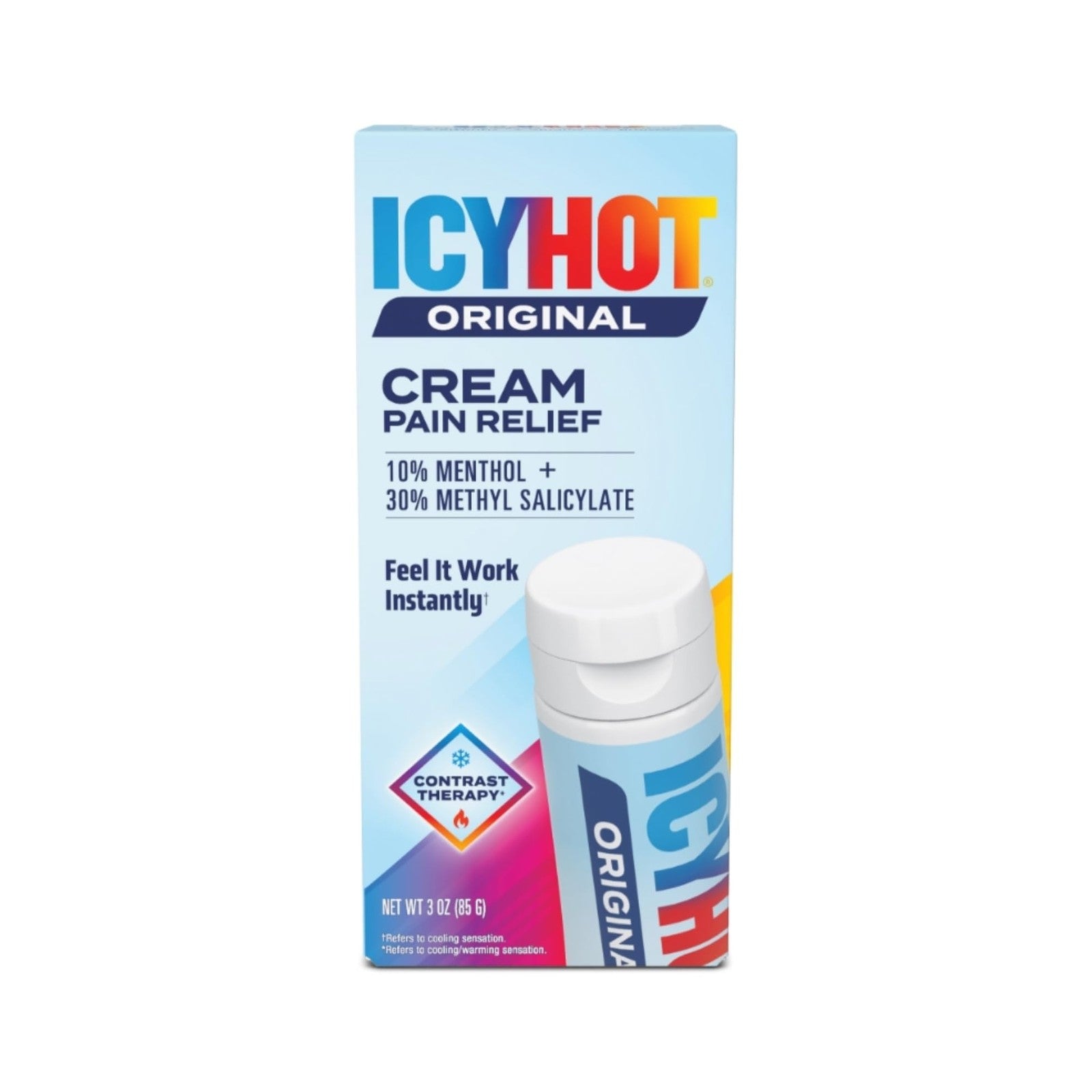 Icy Hot Original Pain Relief Cream 3 Oz Extra Strength for Muscle Aches