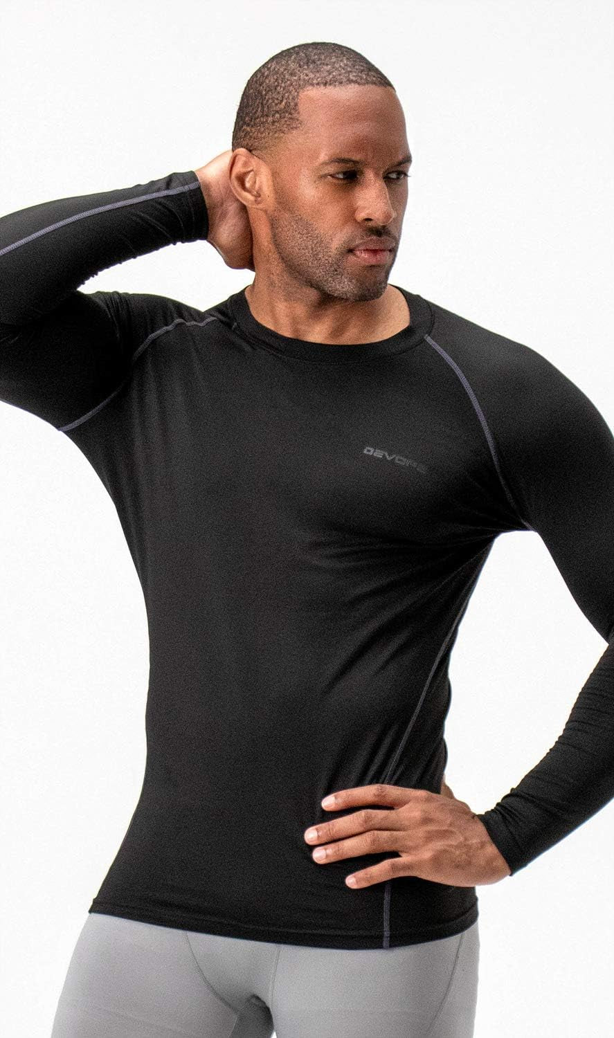 2 Pack Men'S Thermal Long Sleeve Compression Shirts